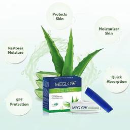 Meglow Aloe Vera Moisturizing Cold Cream for Dry Skin  (125g )