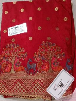 Pure Women's Dola Embroidery Salwar Suit(Unstitched) 5 Mt (Approx.)