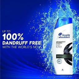 Head & Shoulders , Anti Dandruff Shampoo, Silky Black, 180 ML