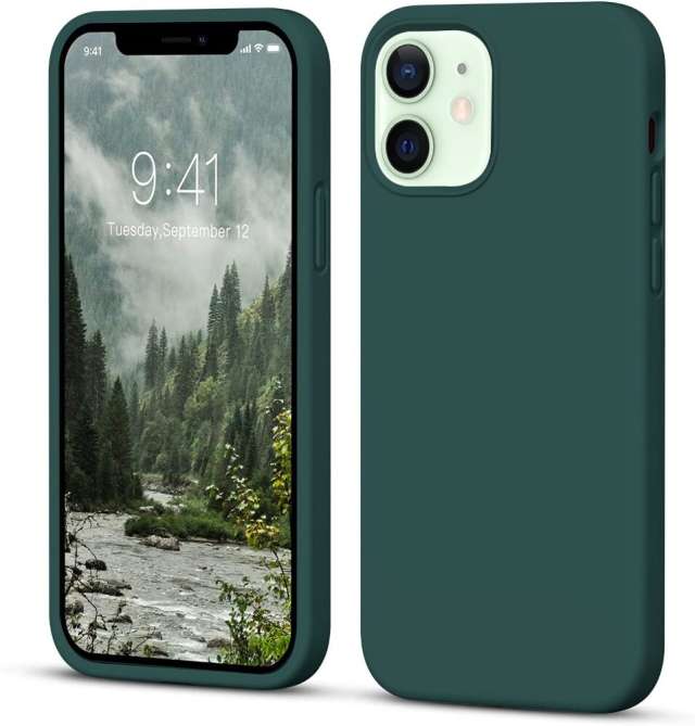 Iphone 12 Mini Silicon Back Cover  Green