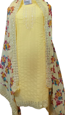 Women's Suit (Ethnicwear) 5 meter Georgette Unstitched Salwar Suit