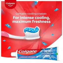 Colgate Maxfresh Blue Peppermint Ice Gel Toothpaste, 2x150 g Multipack