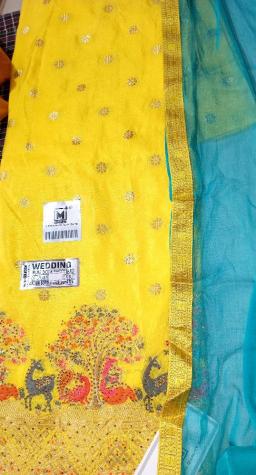 Pure Women's Dola Embroidery Salwar Suit(Unstitched) 5 Mt (Approx.)