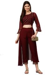 Pant Set with attached Shrug for Women/Girls