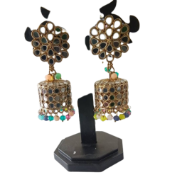 Mirror work Jhumka Earing/ Bollywood style/ Sabyasachi jewelry/ wedding jewelry/ pakistani jewelry