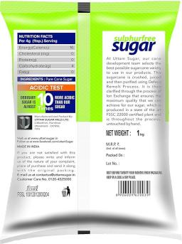Uttam Sugar Sulphurless Sugar, 1Kg