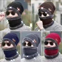 Winter cap with neck warmer