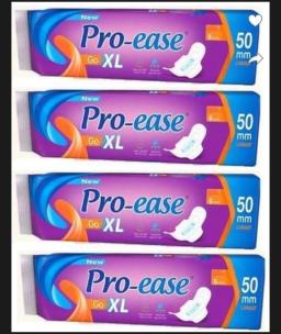 Pro-ease Go Long sanitary pad(XL) 6+6+6+6 sanitary pads for women Sanitary pad Pack of 24)