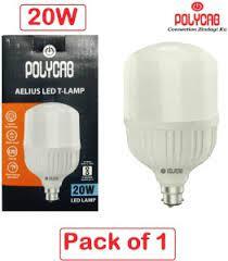 Polycab 20 W Round B22 LED Bulb  (White)