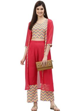 Plazo set with Shrug for Women/Girls