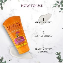 Lotus Herbals Safe Sun Kids Sunscreen Cream SPF 25, 100 gm