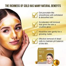 VLCC GOLD FACIAL KIT FOR LUMINOUS AND RADIANT COMPLEXION 60g