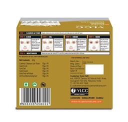 VLCC GOLD FACIAL KIT FOR LUMINOUS AND RADIANT COMPLEXION 60g
