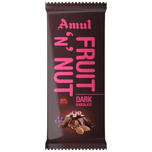 Amul Fruit & Nut Dark Chocolate, 40 gm
