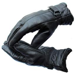 Black Leather Gloves with Finger Touch for Men and Women Winter Gloves with Warm Fur Inside for Men Protective Hand Gloves for Motorcycle Gym Sports...