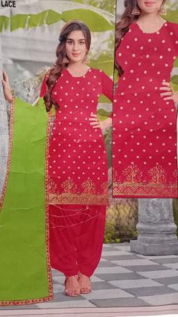 Pure Women's Dola Embroidery Salwar Suit(Unstitched) 5 Mt (Approx.)