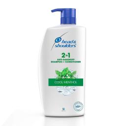 HEAD & SHOULDERS 2IN1 ANTI DANDRUFF SHAMPOO + CONDITIONER COOL MENTHOL 1000ml