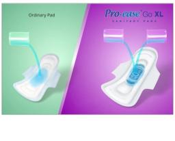 Pro-ease Go Long sanitary pad(XL) 6+6+6+6 sanitary pads for women Sanitary pad Pack of 24)
