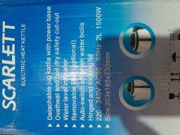 Scarlett Water Heating Kettle 2 Ltr