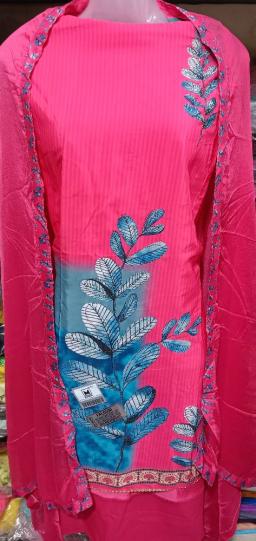 Natural Crepe Print Suit/Daily wear 5 Meter Salwar Suit Unstitched