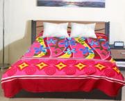 Fancy AC Polo Blanket Red Single Bed Pack of 1 (Bedsheet)