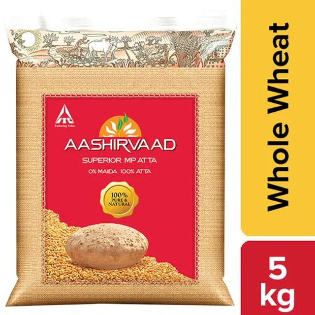 Aashirvaad Whole Wheat Atta, 5 kg