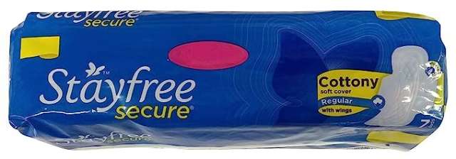 Stayfree Secure Cottony Pads With Wings Pack of 7 (Regular)