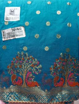 Pure Women's Dola Embroidery Salwar Suit(Unstitched) 5 Mt (Approx.)
