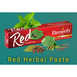 Elements Wellness Red Herbal Toothpaste Earth Minerals 150 gm Free Shipping